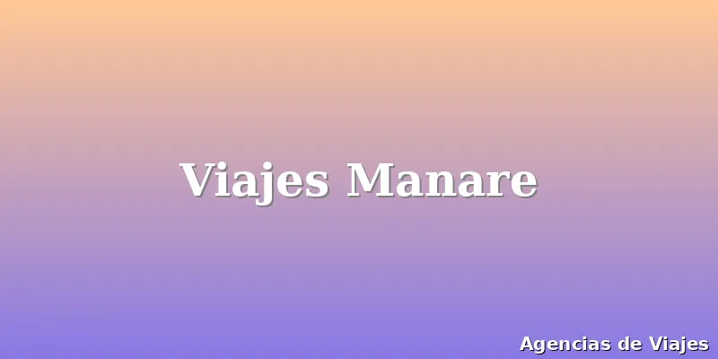 Viajes Manare