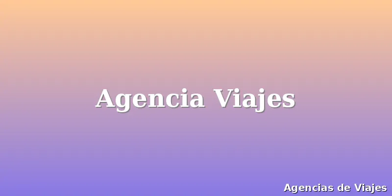 Agencia Viajes