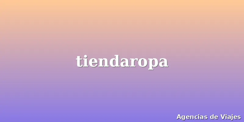 tiendaropa