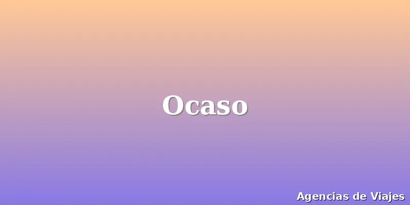 Ocaso