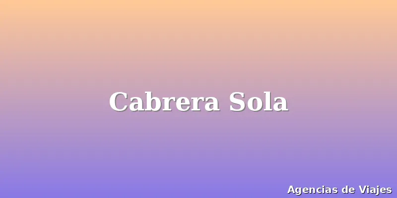 Cabrera Sola