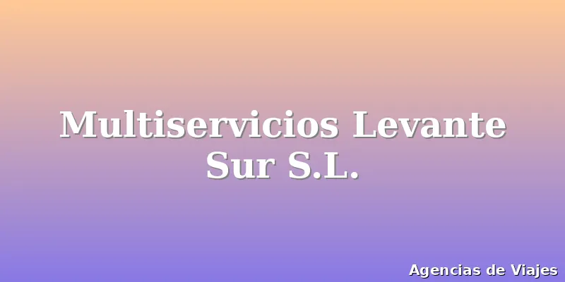 Multiservicios Levante Sur S.L.