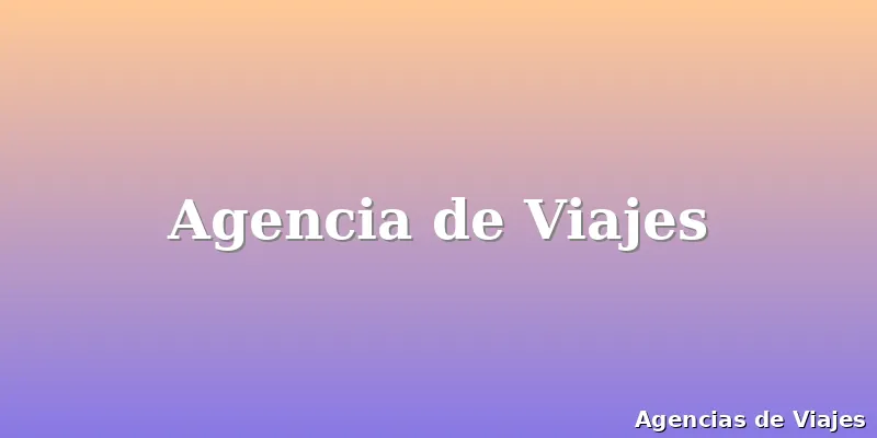 Agencia de Viajes