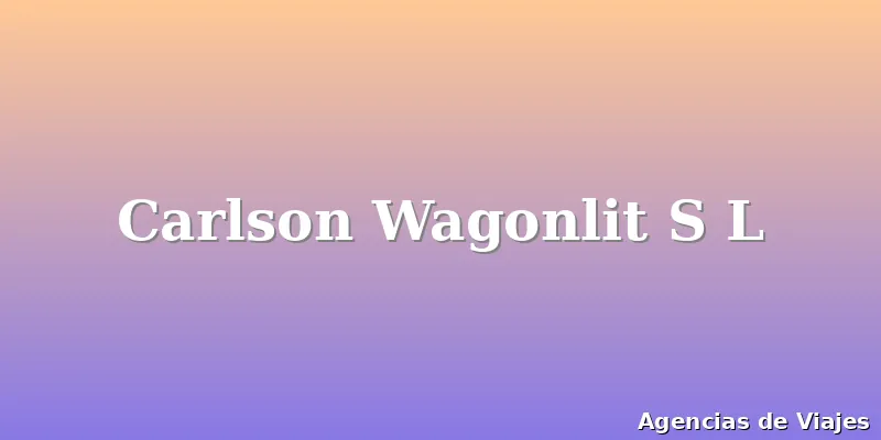 Carlson Wagonlit S L